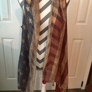 Merica long , sleeveless, sheer duster. NWOT.